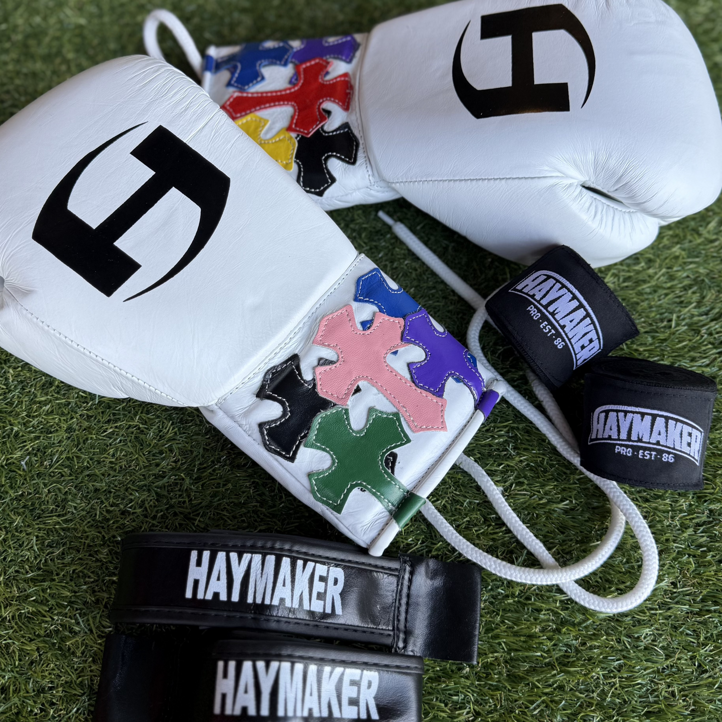Boxing Gloves | Lace Up | Wraps & Velcro Converter Straps
